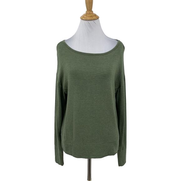 Saturday Sunday Sweater Womens XS Extra Small Ivy Knit Boat Neck Micro Fleece - Picture 1 of 11